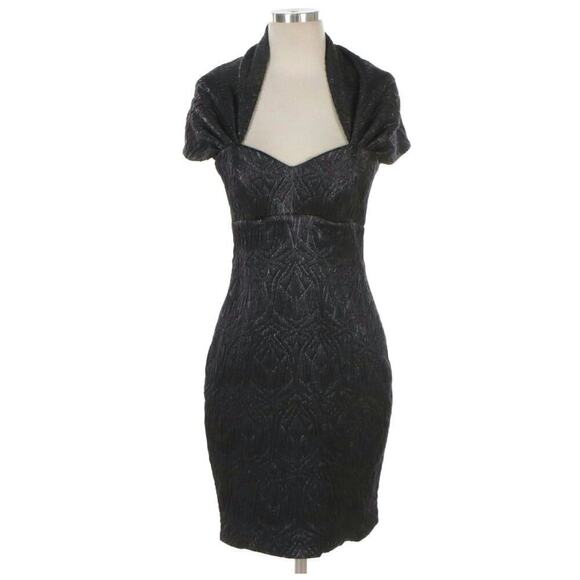 Custom Black Shimmery Textured Cocktail Dress from Real Housewife Sonja Morgan - Picture 1 of 4